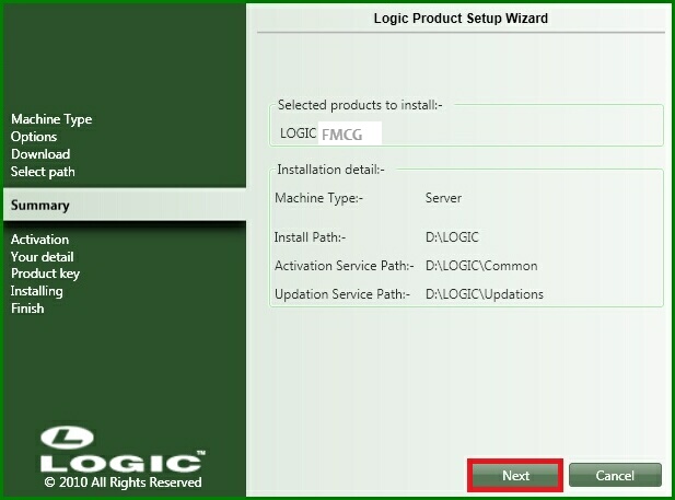 logic FMCG set up tick